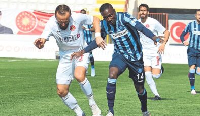Adana Demirspor Ümraniyespor maçından gol sesi çıkmadı