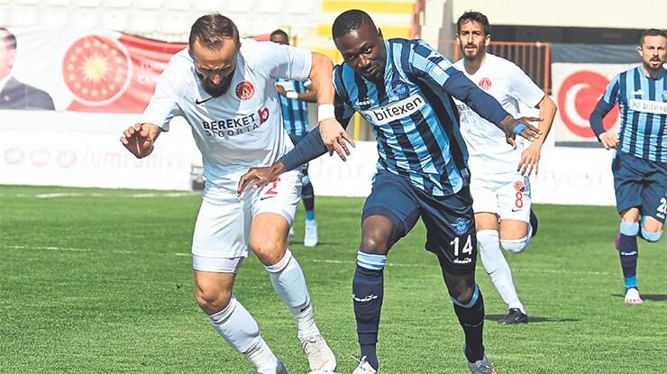 Adana Demirspor Ümraniyespor maçından gol sesi çıkmadı