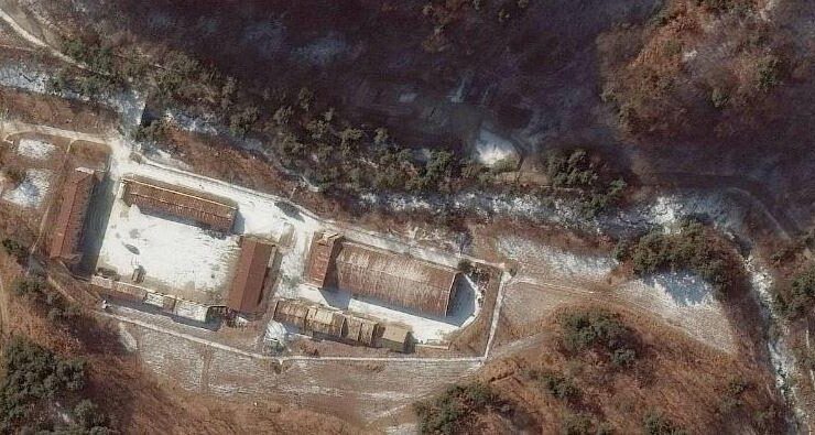 Kuzey Kore tarafından inşa edilen yeni nükleer tesis uydudan…