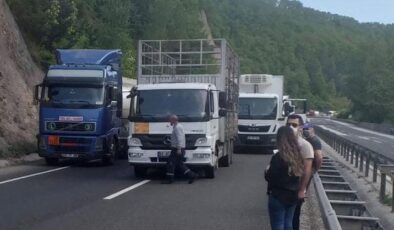 Bursa- Ankara karayolunda trafik durdu
