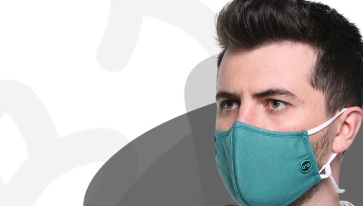 %100 Organik Pamuk Kumaştan Yıkanabilir Koruyucu Yüz Maskesi One Maske