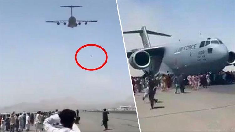 Afganistan’dan dehşete düşüren uçak görüntüleriyle ilgili açıklama!…