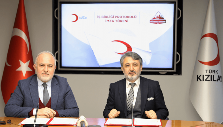 Kızılay İle Türkiye Dağcılık Federasyonu Afet ve İlk Yardımda İş Birliği Yapacak