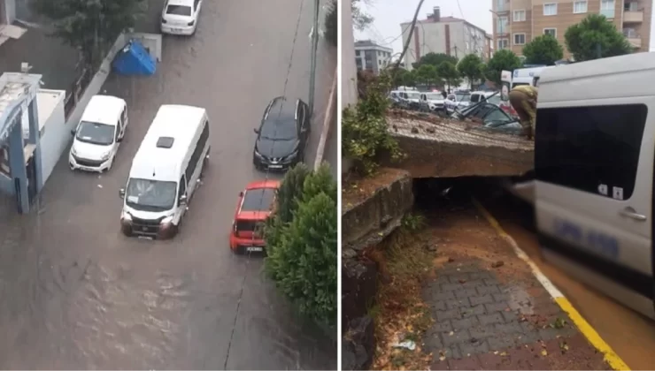 Istanbul’da Şiddetli Yağış Sonrası Anadolu Yakası Sular Altında Kaldı