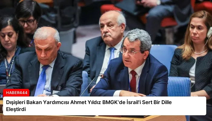 Dışişleri Bakan Yardımcısı Ahmet Yıldız BMGK’de İsrail’i Sert Bir Dille Eleştirdi