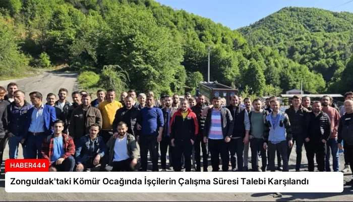 Zonguldak’taki Kömür Ocağında İşçilerin Çalışma Süresi Talebi Karşılandı