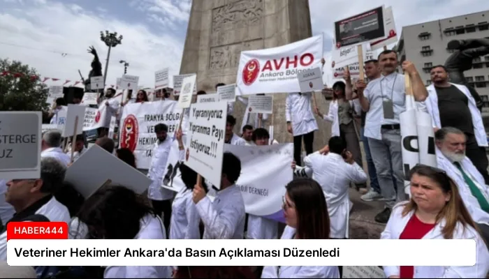 Veteriner Hekimler Ankara’da Basın Açıklaması Düzenledi