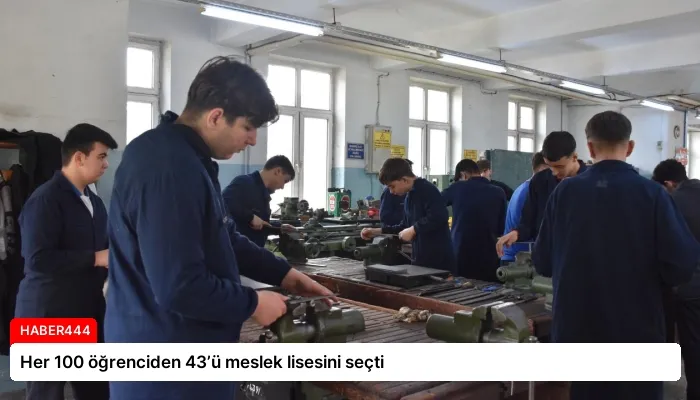 Her 100 öğrenciden 43’ü meslek lisesini seçti