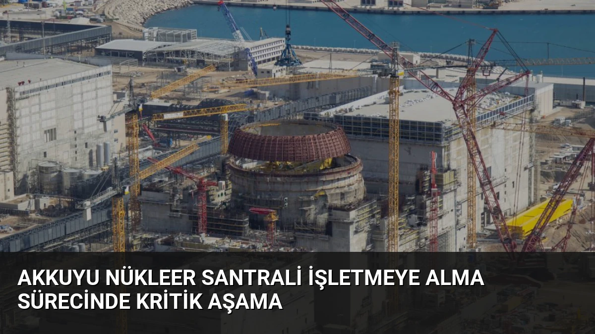 Akkuyu Nükleer Santrali İşletmeye Alma Sürecinde Kritik Aşama