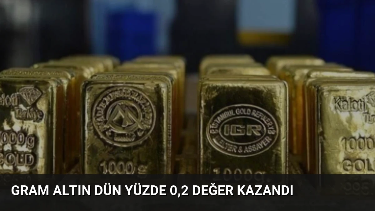 Gram Altın Dün Yüzde 0,2 Değer Kazandı