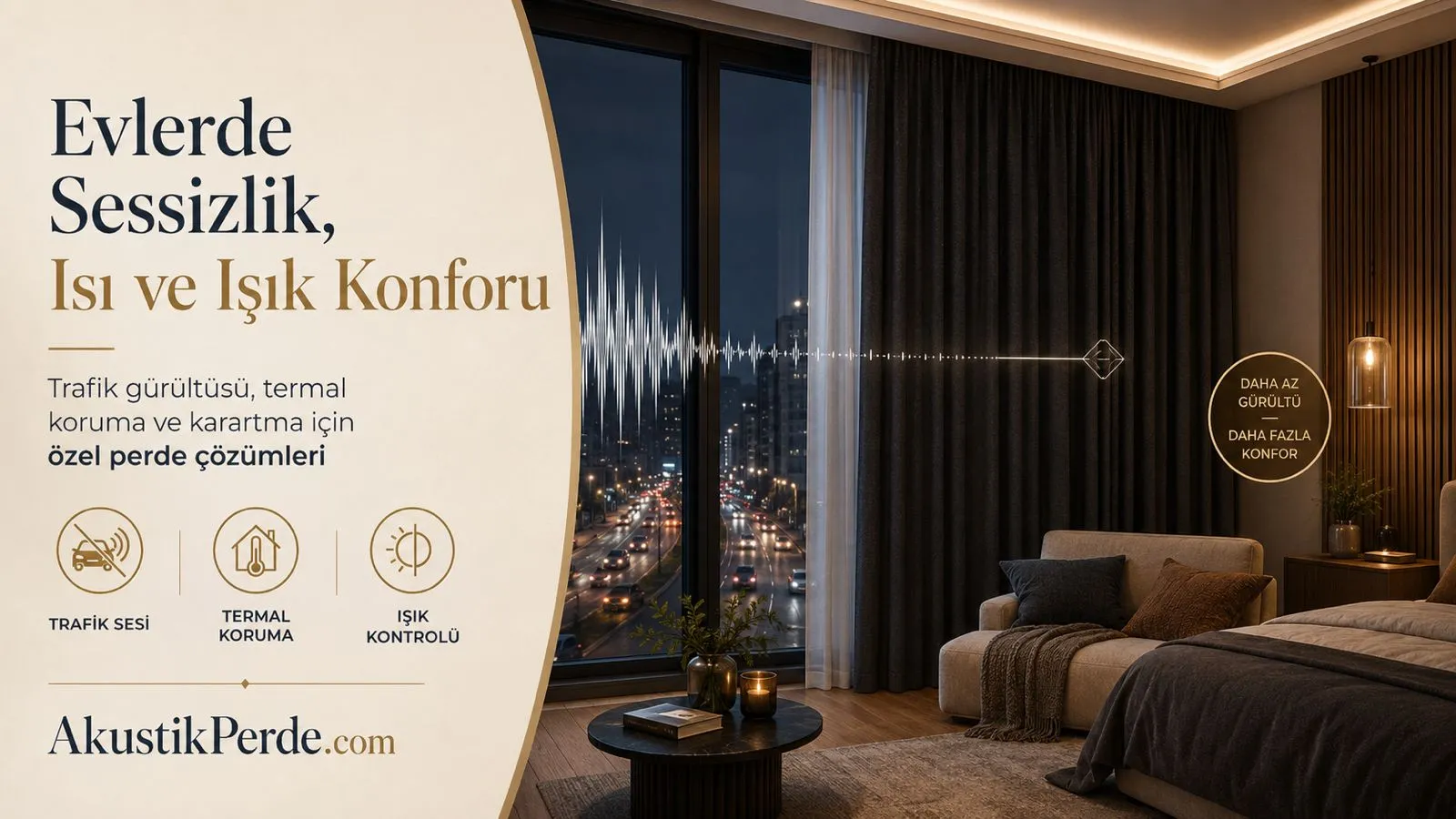 Yoğun Kumaşlı Perdeler Gürültü Kontrolünde Nasıl Kullanılıyor?