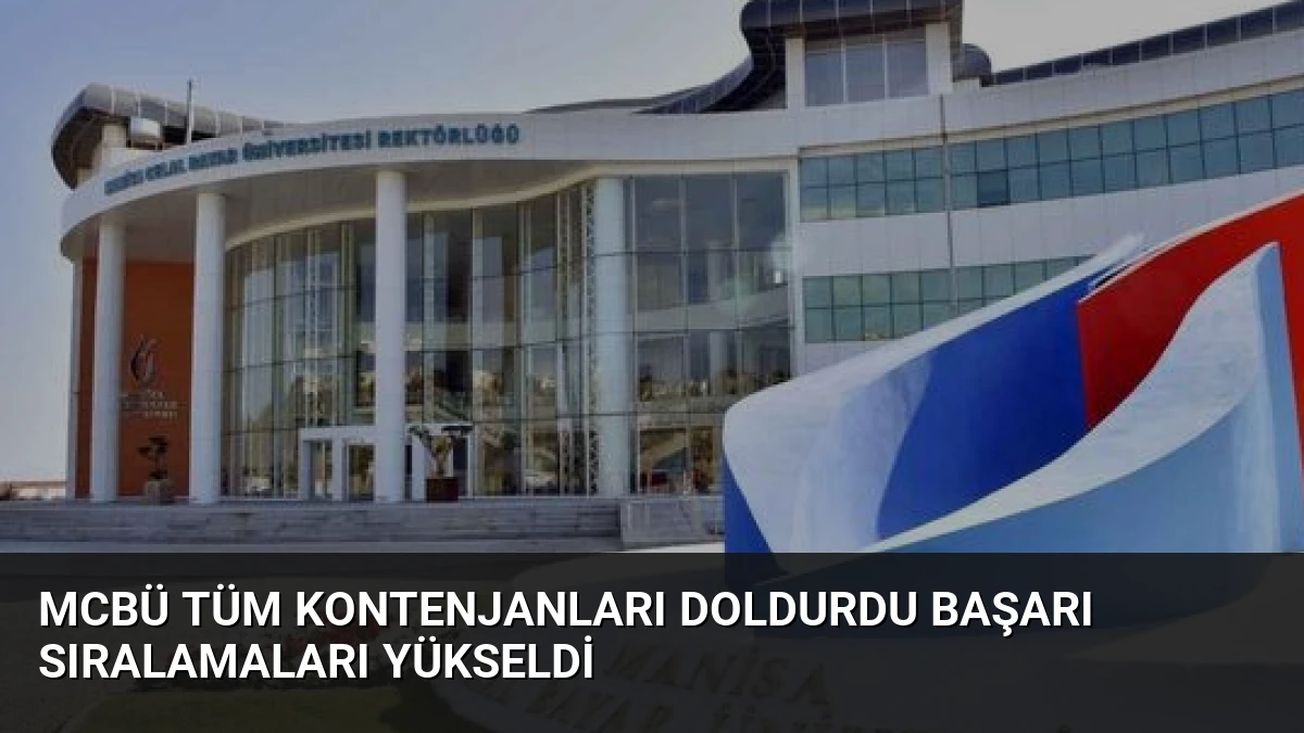 MCBÜ Tüm Kontenjanları Doldurdu Başarı Sıralamaları Yükseldi