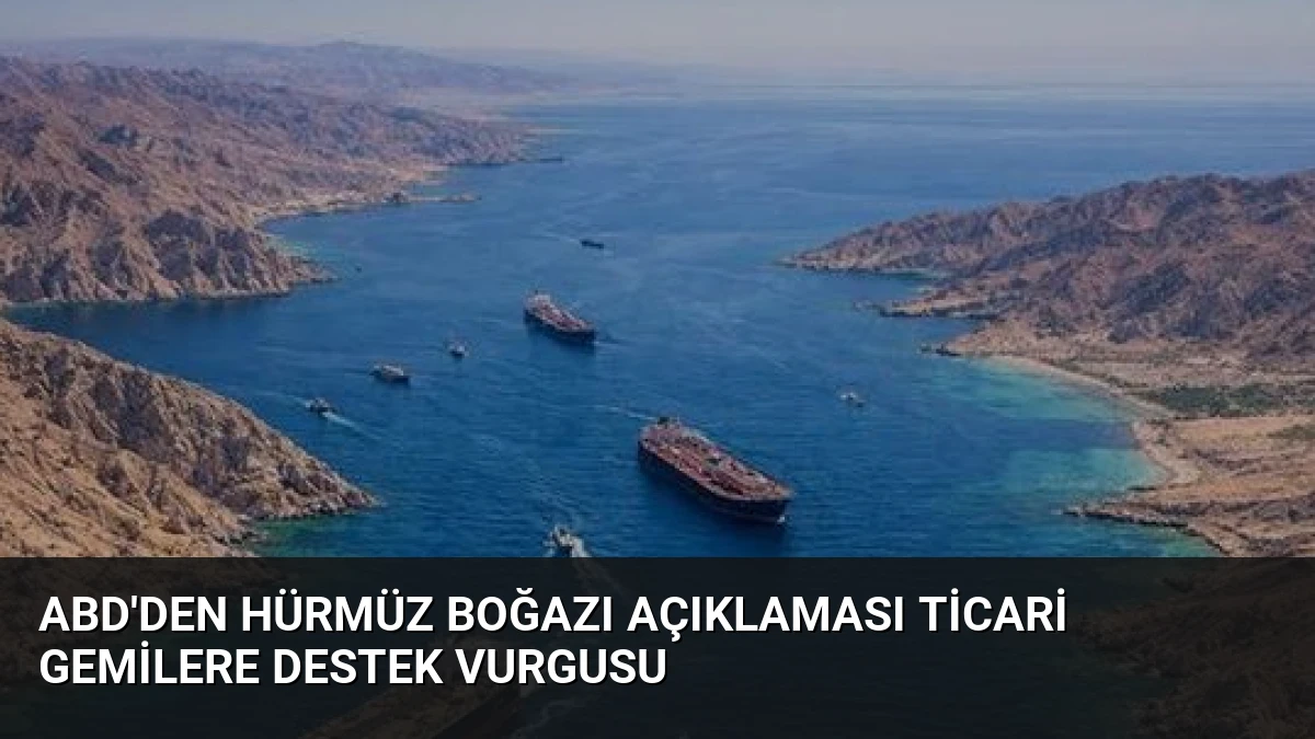 ABD’den Hürmüz Boğazı Açıklaması Ticari Gemilere Destek Vurgusu
