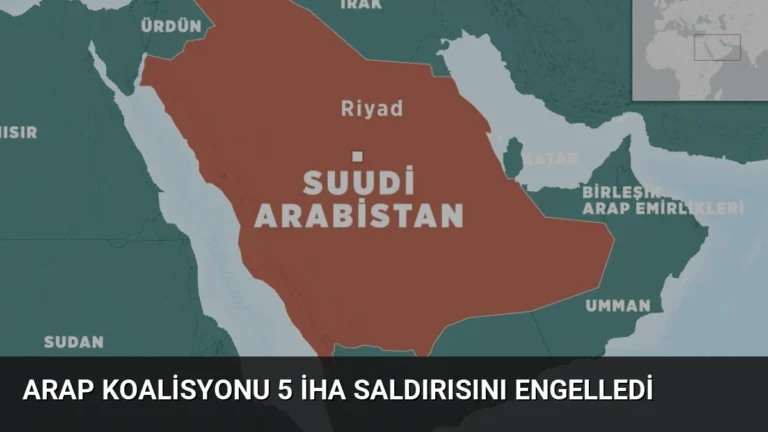 Arap Koalisyonu 5 İHA Saldırısını Engelledi